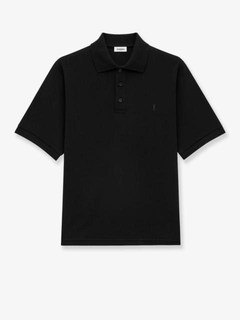 SAINT LAURENT Saint Laurent Classic Wool Polo Shirt Black