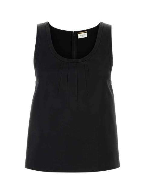 SAINT LAURENT Saint Laurent Women Black Satin Top