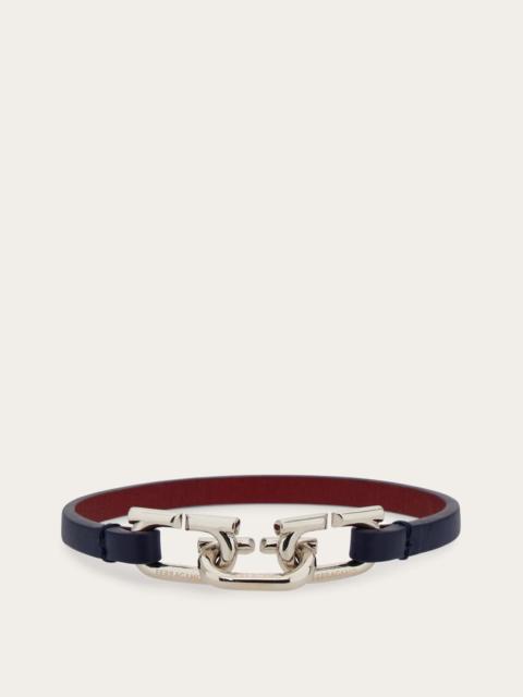 FERRAGAMO Bracciale bicolor Gancini