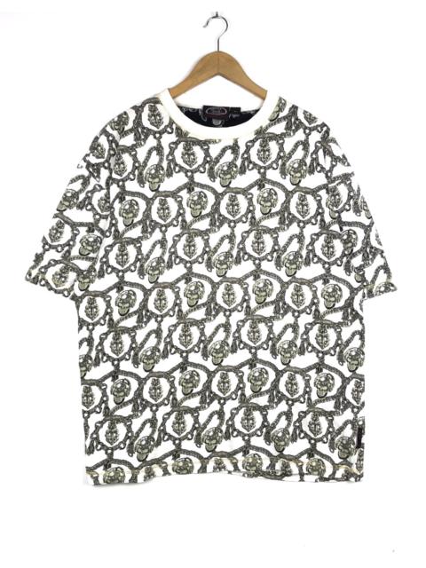 Other Designers Vintage - Vintage Cross Colour over Print Design Hip Hop T-shirt
