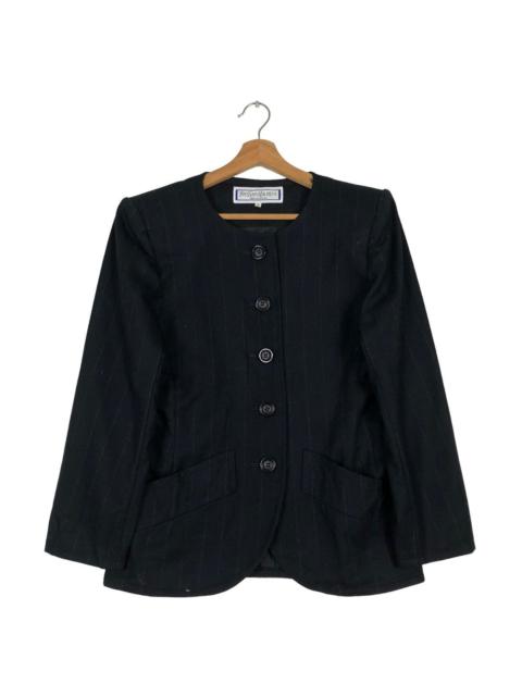 SAINT LAURENT 🔥VINTAGE CROPPED COATS JACKET YVES SAINT LAURENT STRIPED