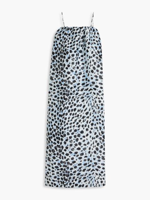 GANNI Jacquard midi dress