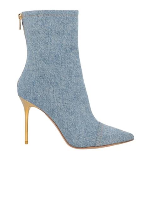 Balmain Skye Denim Ankle Boots