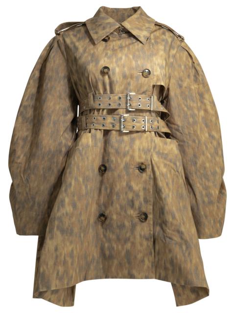 GANNI Ganni Animal Print Trench Coat
