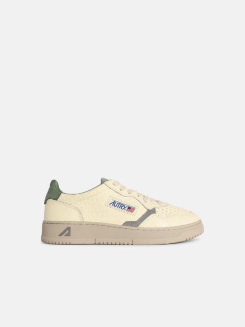 AUTRY 'MEDALIST LOW' IVORY WHITE LEATHER SNEAKERS