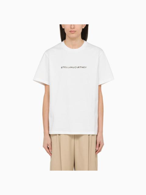 Stella Mc Cartney White Crew Neck T Shirt With Logo