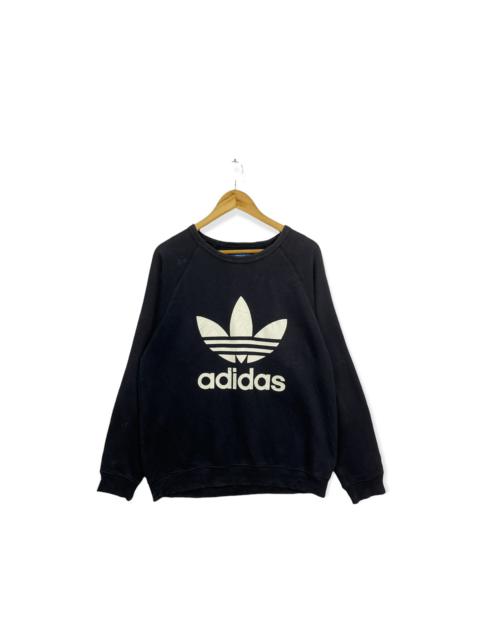 adidas Vintage Adidas Big Logo Trefoil Sweatshirt Navy