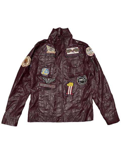 Other Designers Japanese Brand - Japanese Racing Biker Patches Synthetic Leather Jacket