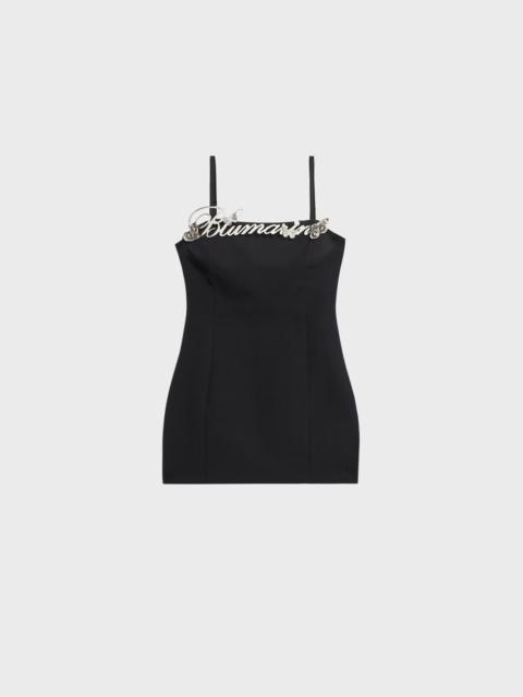 Blumarine MINI DRESS WITH METAL LOGO