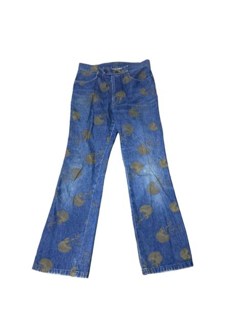 Other Designers Vintage - 1990s Algonquins Painter & Distressed Studded Denim Pants