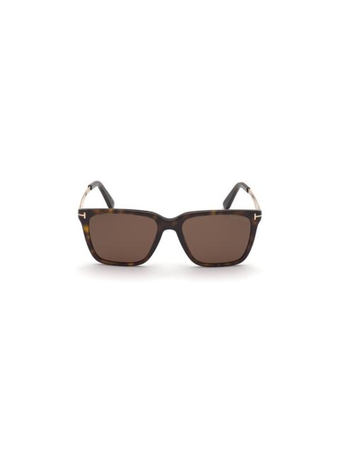 TOM FORD Tom Ford Garrett Brown Square Men's Sunglasses FT0862 52E 56