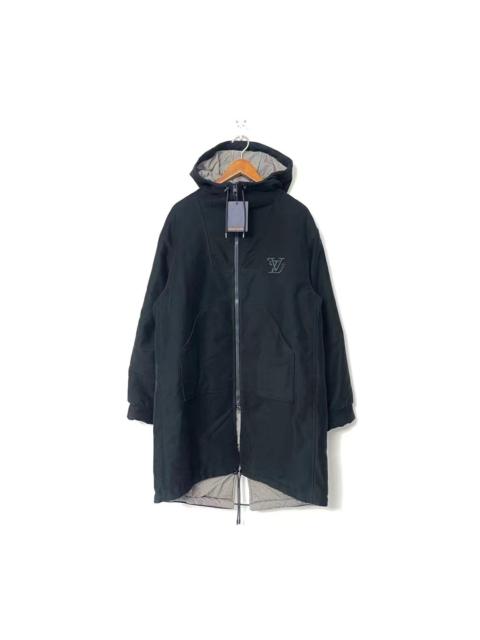 Louis Vuitton Embroidered square Lv padded moleskin parka
