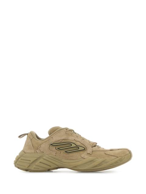 BALENCIAGA Beige suede Monday sneakers