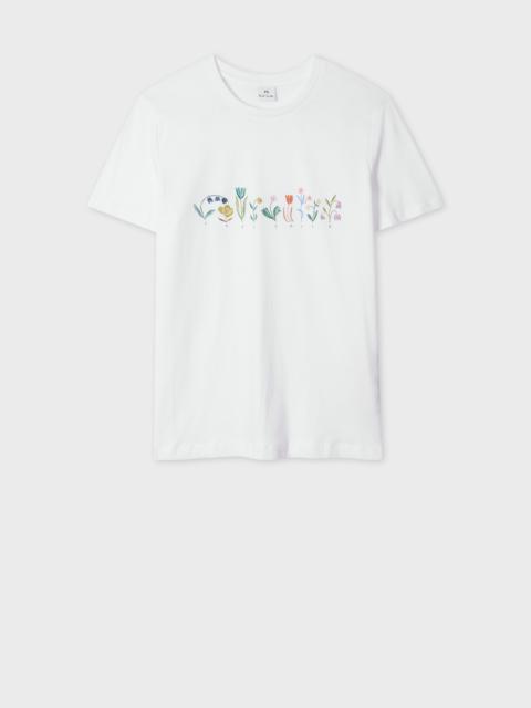 Paul Smith Women's White 'Bloom' Print T-Shirt
