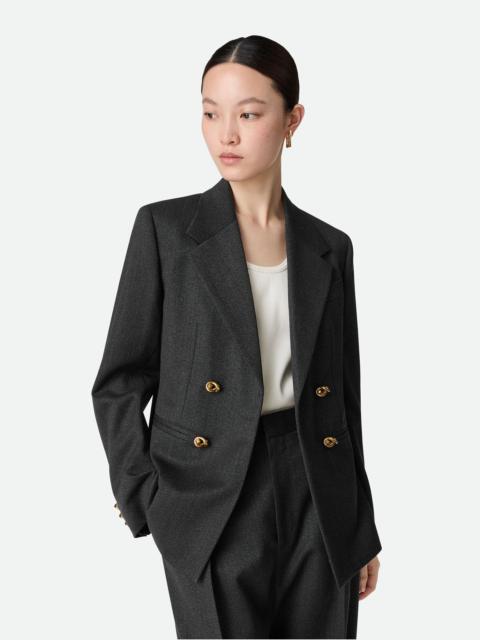 Bottega Veneta Mouline Wool Twill Jacket