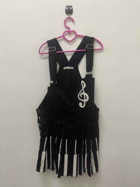 Other Designers Seditionaries - Rare Vintage ACDC RAG Black & White Music Notes Piano Style