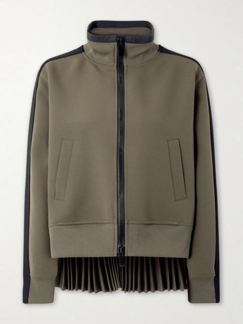 sacai Pleated Tech-jersey Blouson Jacket