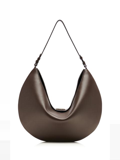 JACQUEMUS Calisso Rond Leather Bag brown