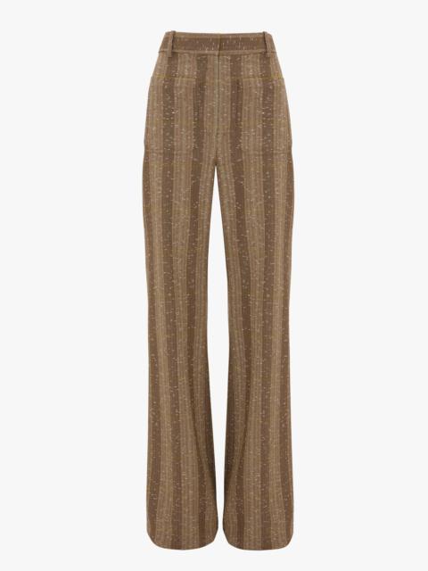 Victoria Beckham Alina Trouser In Beige-Pistachio