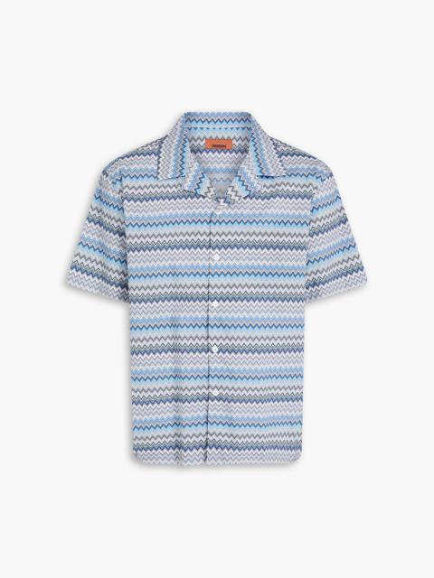 Missoni Printed cotton-poplin shirt