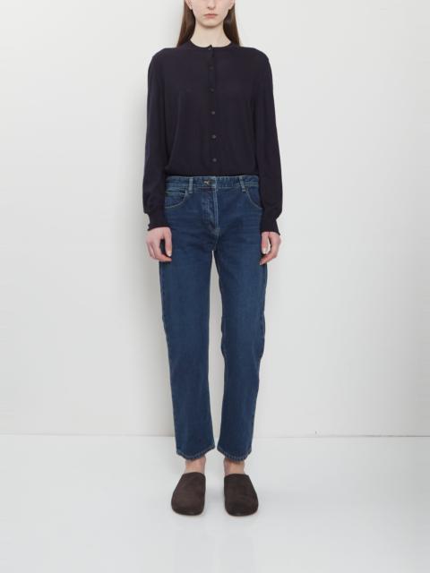 The Row Riaco Cotton Jean — Washed Indigo