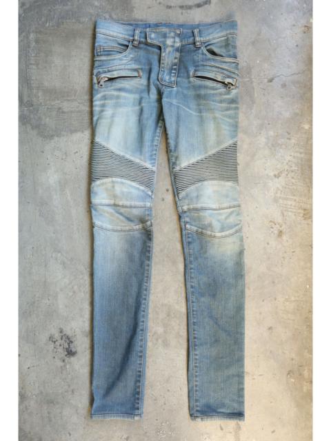 Balmain Balmain - Christophe Decarnin - Denim Biker Jean