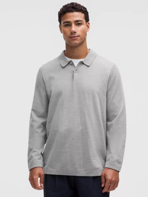 lululemon New Venture Long-Sleeve Knit Polo Shirt