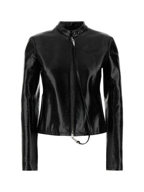 courrèges Courreges Women Black Stretch Vynil Jacket