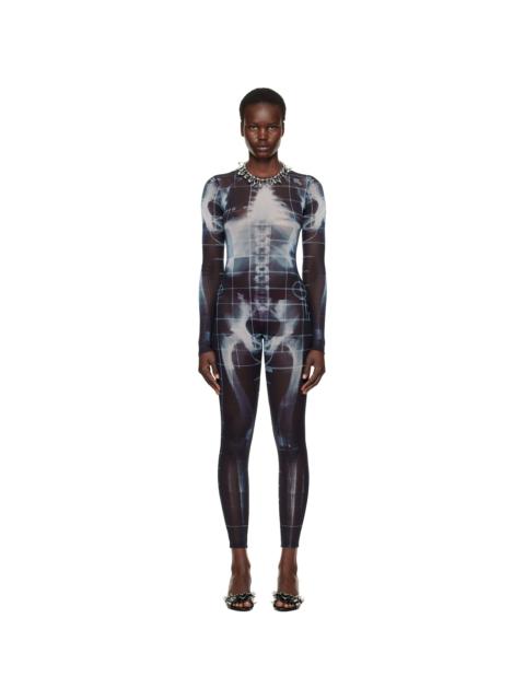 Jean Paul Gaultier Black & Blue 'The Squeletor' Jumpsuit