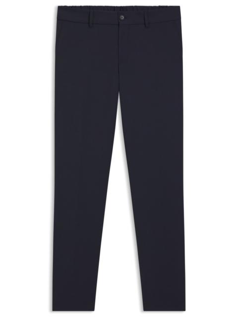 BOSS WASHABLE SLIM-FIT TROUSERS IN A WOOL BLEND