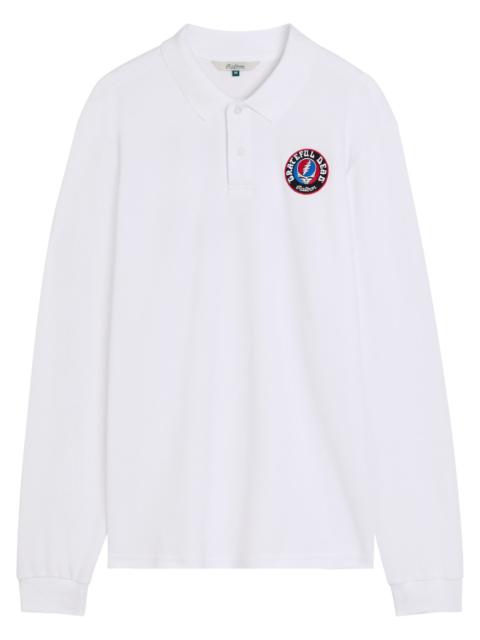 malbon Malbon Grateful Dead Printed Fine-knit Polo Shirt