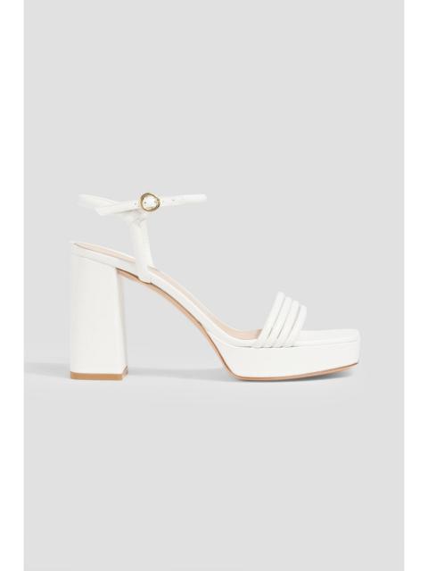 Gianvito Rossi Lena leather platform sandals