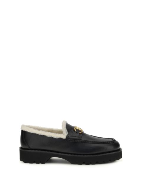 Valentino Valentino Garavani Vlogo Fur Loafers