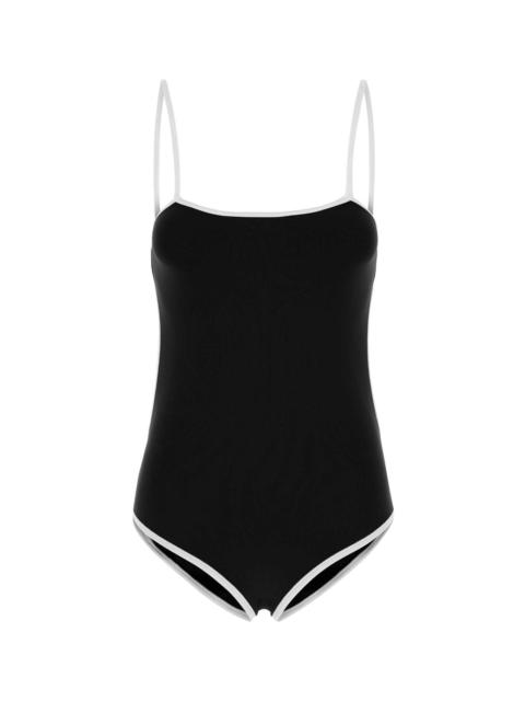 Miu Miu Dark Blue Stretch Nylon Swimsuit