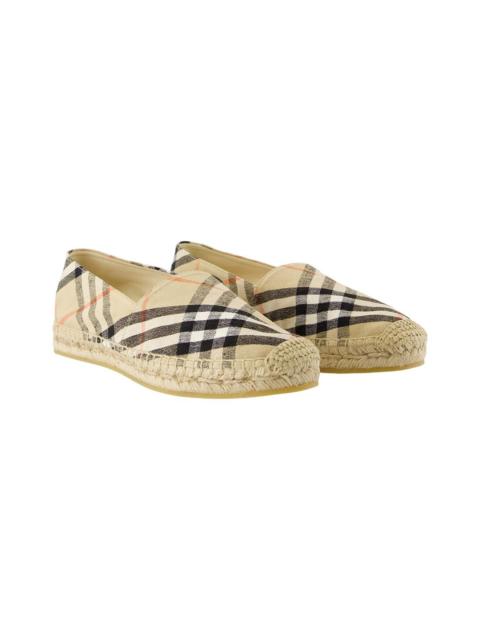 Burberry Burberry Women's Linen LF Mews Espadrille (Authentic Pre-Loved)