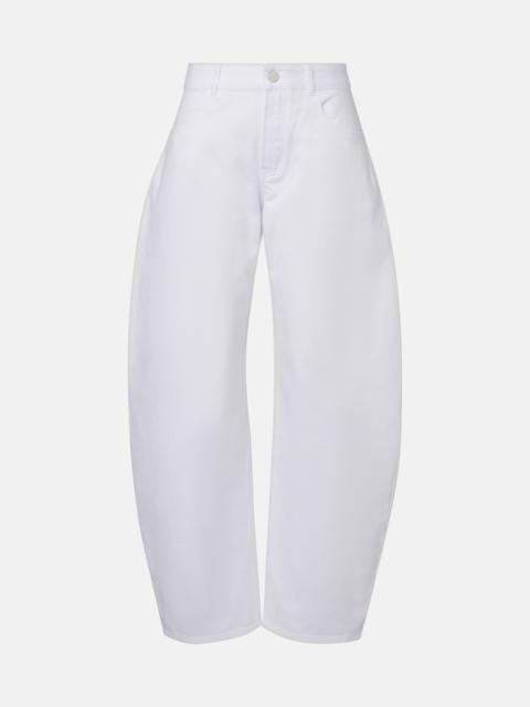 Alaïa Mid-rise barrel-leg jeans