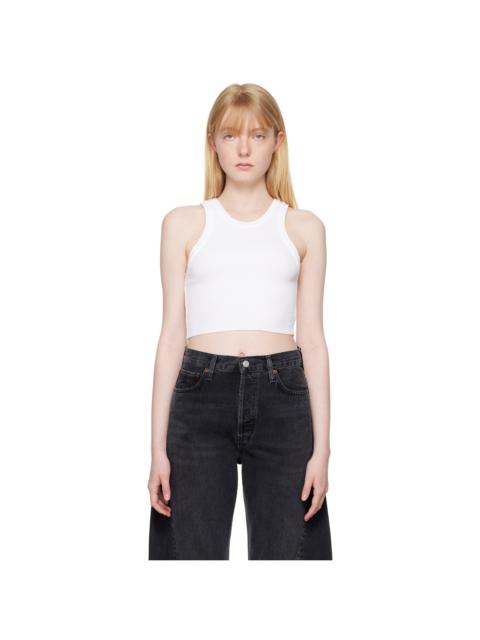 AGOLDE White Bailey Tank Top