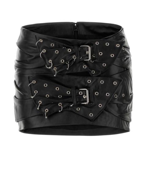 Isabel Marant Isabel Marant Women Black Leather Chani Mini Skirt