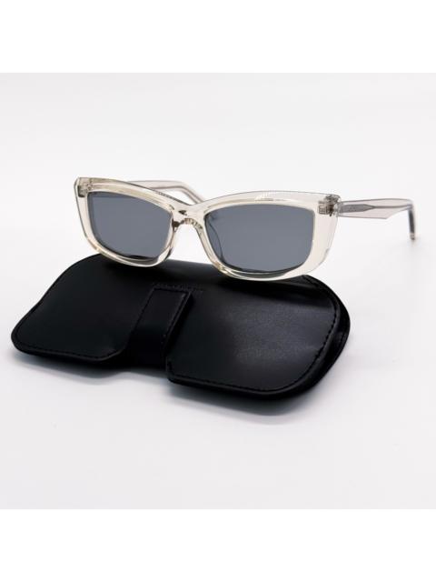 SAINT LAURENT NEW SAINT LAURENT SUNGLASSES SL658 003 TRANSPARENT GRAY WOME