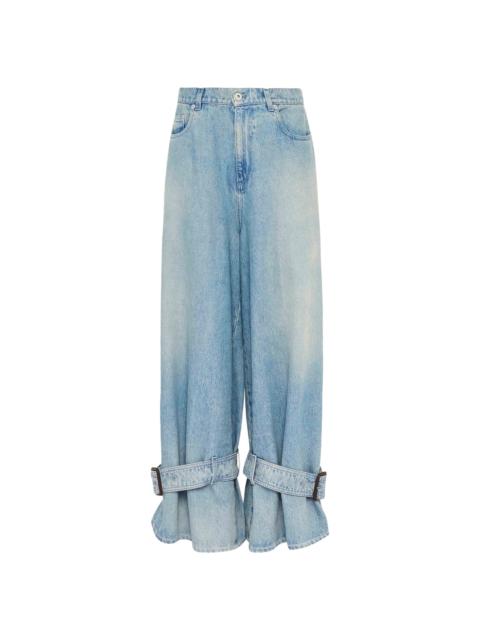 JW Anderson BUCKLED CUFF JEANS - LIGHT BLUE