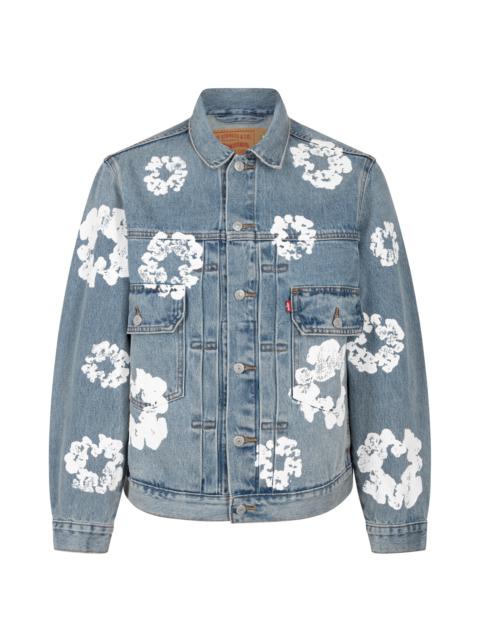 DENIM TEARS The Cotton Wreath Denim Jacket "Light Wash"