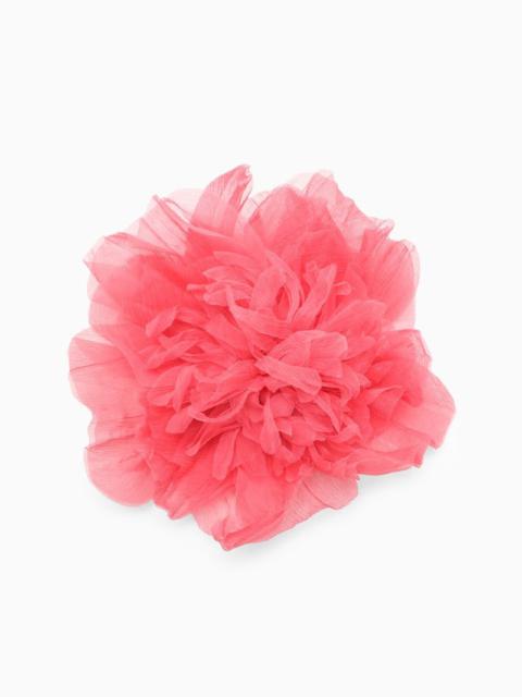 Max Mara Max Mara Peony-Coloured Flower Brooch In Silk Women