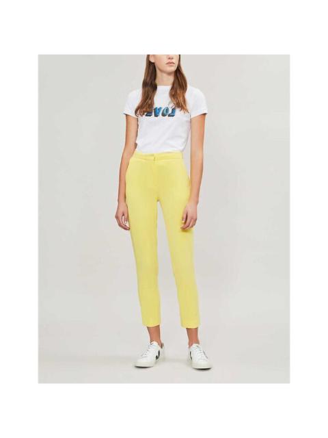 TOPSHOP Pants Yellow Cropped Suit Trousers Pants Lemon Yellow SZ 6 NWT