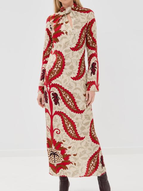 Johanna Ortiz Sand Esencia Femenina Midi Dress