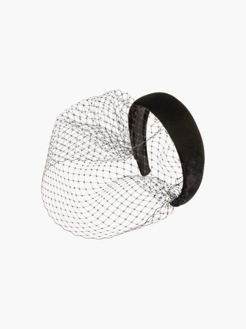 Jennifer Behr Kate Voilette Headband in Velvet