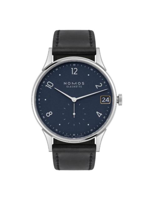 Other Designers Nomos Minimatik 39 Hand Wind Blue Dial Watch 1252