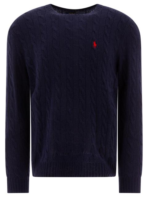 Other Designers Polo Ralph Lauren Wool And Cashmere Crewneck Sweater With Logo