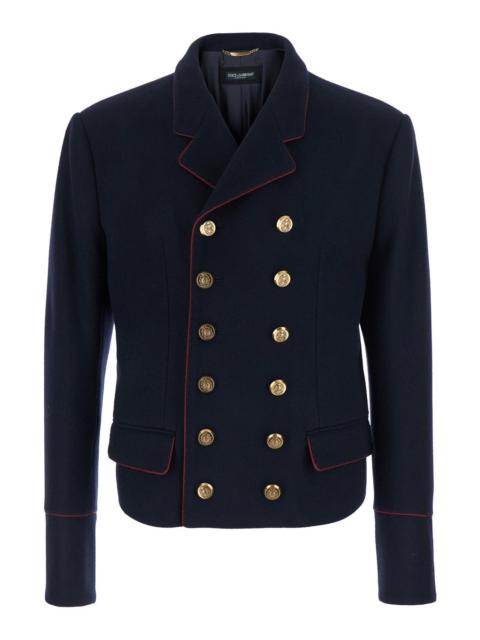 Dolce & Gabbana Dolce & Gabbana Men Napoleon Jacjet Wool Piping