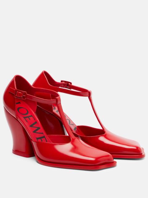 Loewe Onda 90 leather pumps