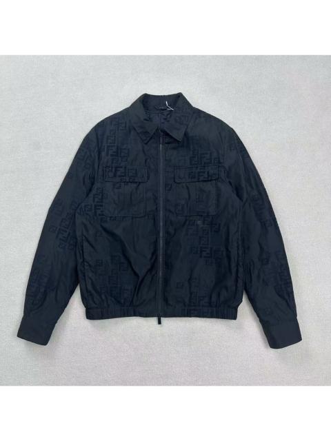 FENDI FENDI double-F all-over print jacket with removable lining